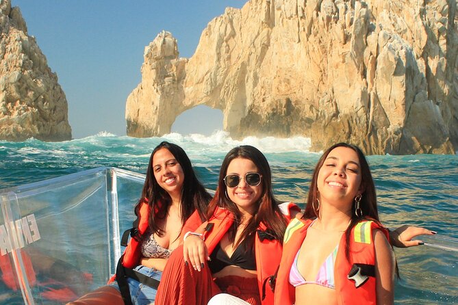1 hour Private Navigation in Transparent Boat Arco de Los Cabos - The Guide, Safety, and the Photo Question