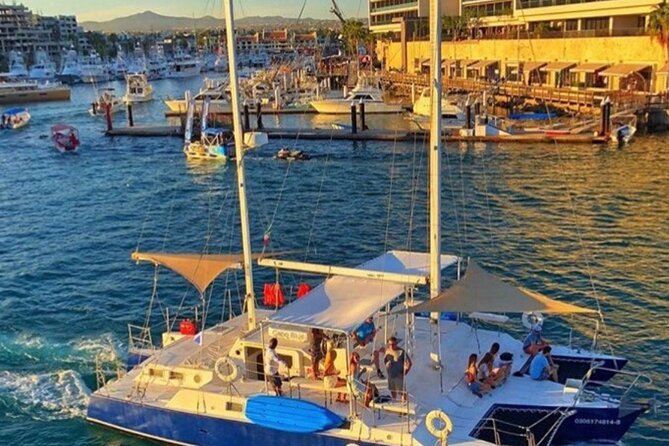 2 Hour Sunset Tour on Catamaran in Cabo San Lucas - Sunset views with music and an open bar