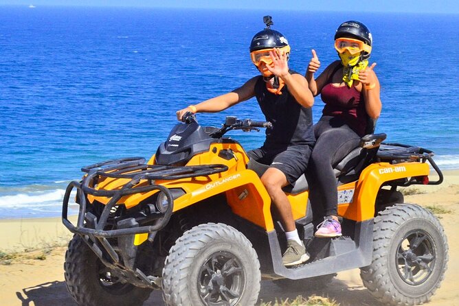 Adventure in Los Cabos Margaritas beach in ATV/UTV desert tour - From Cabo hotels to G-Force Adventures
