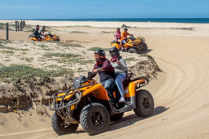 Adventure in Los Cabos Margaritas beach in ATV/UTV desert tour - The desert trail: bumps, turns, and wide-open views
