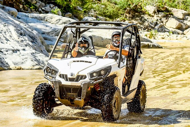 Adventure in Los Cabos Margaritas beach in ATV/UTV desert tour - The tequila tasting and photo stop