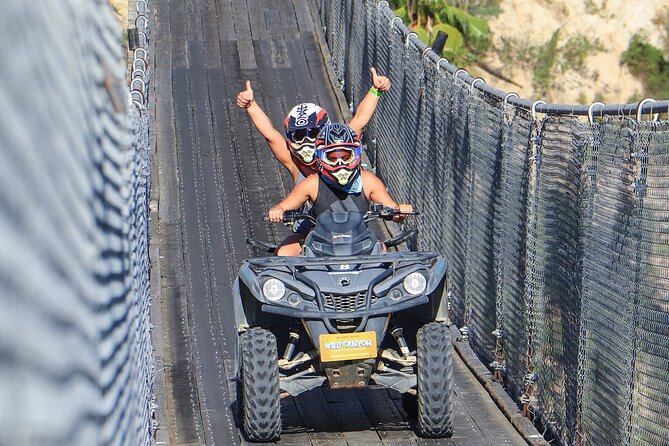 ATV Off-Road Adventure, Cross the Wooden Bridge & Feel the Thrill - Getting fitted for the 450cc Honda ATV