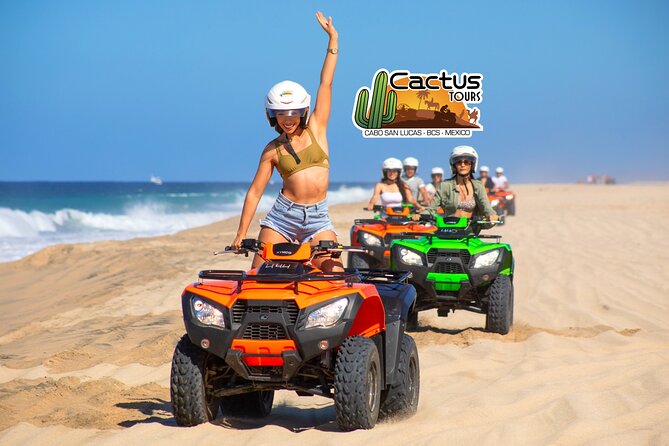 Beach ATV, Free Camel Ride, and Sky Bike Combo - Cactus Tours sets up the desert portion