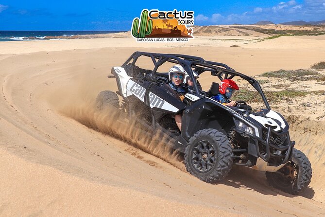 Beach UTV Adventure with Free Camel and Horseback Ride - From your hotel to the Cactus Tours facility