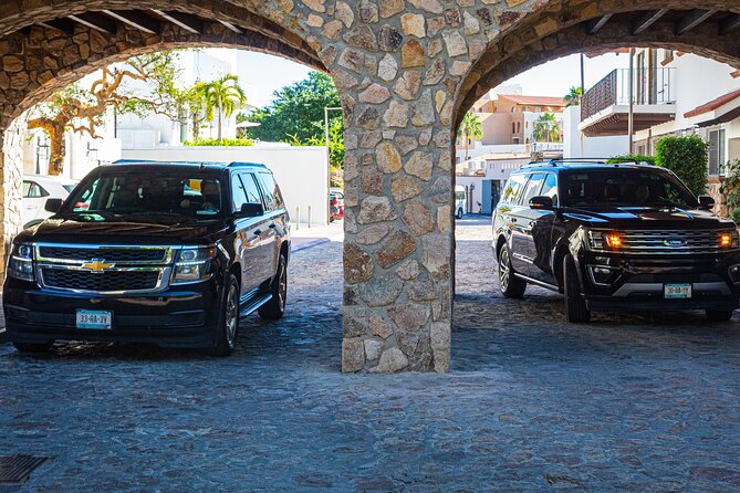 Cabo Airport Transportation - The return ride, planned three hours before your flight