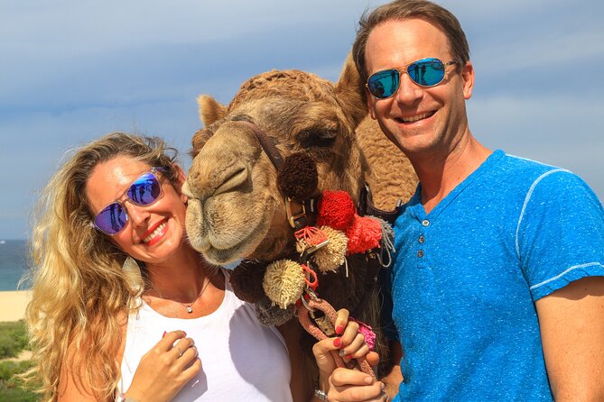 Cabo Camel Ride Experience - Mounting up for the beach ride