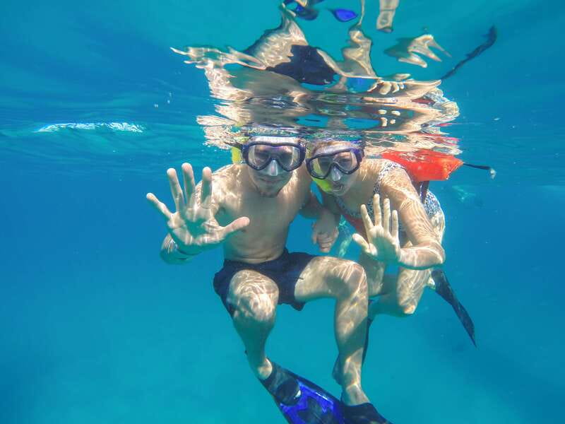 Cabo Catamaran Snorkel: Arch & Santa Maria, Open Bar, Snacks - Santa Maria Bay and the one-hour water stop