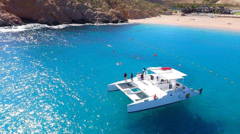 Cabo Catamaran Snorkel: Arch & Santa Maria, Open Bar, Snacks - The boat ride is half the experience