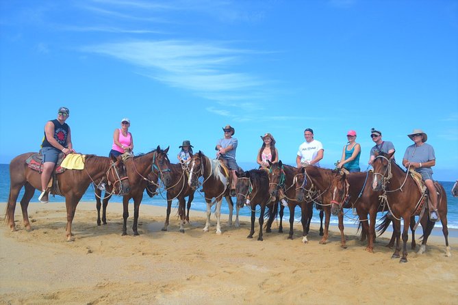 Cabo Desert ATV & Beach Horseback Combo enjoy adventure and beauty! - Riding horses beside Migriño Beach