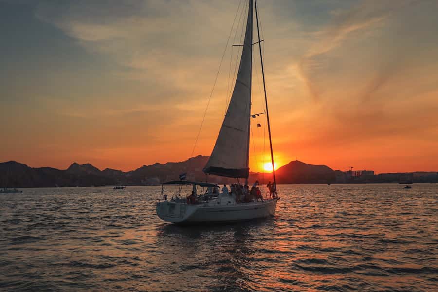 Cabo Luxury Sunset Sailing Adventure with Open Bar - Drinks, wine, cheese, and fresh appetizers