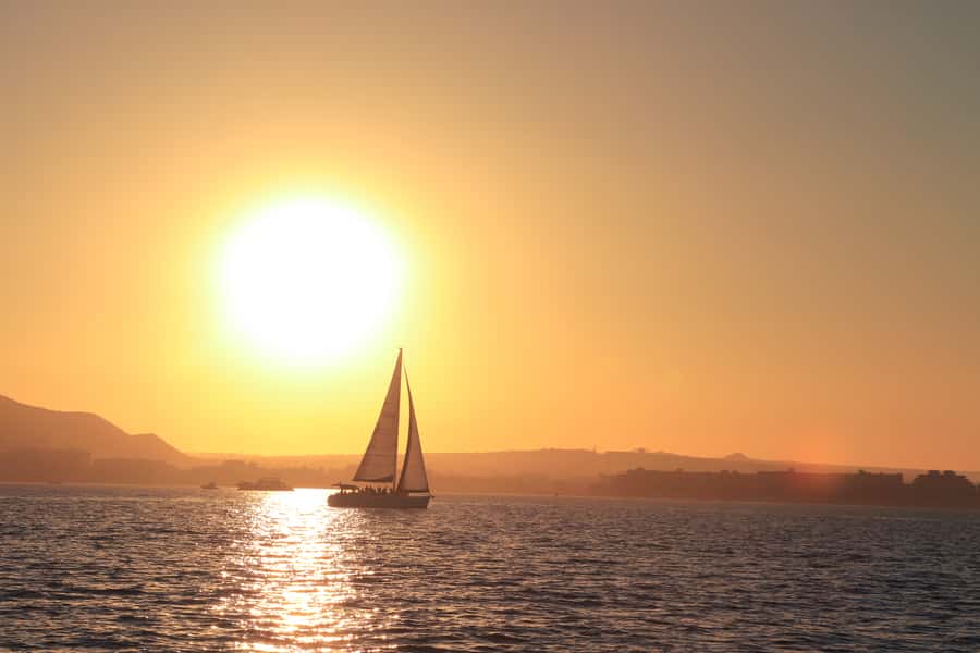 Cabo Luxury Sunset Sailing Adventure with Open Bar - The Pacific and Sea of Cortez at sunset