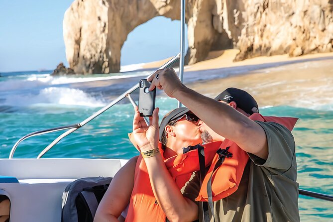 Cabo San Lucas Arch & City Tour: Glass-Bottom Boat & Tequila - The marina meeting point requires patience
