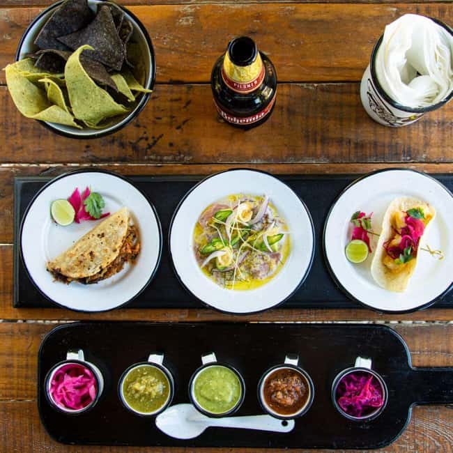 Cabo San Lucas: Cabo Foodie Grand Tour - First stop: a seafood sampler on an open-air terrace