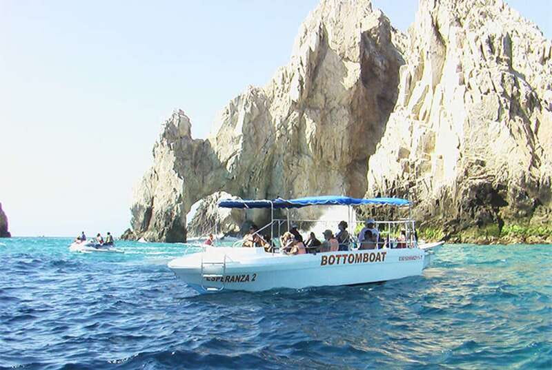 Cabo San Lucas: glass-bottom boat ride to "End of the Earth" - The Arch, Lover’s Beach, and Divorce Beach