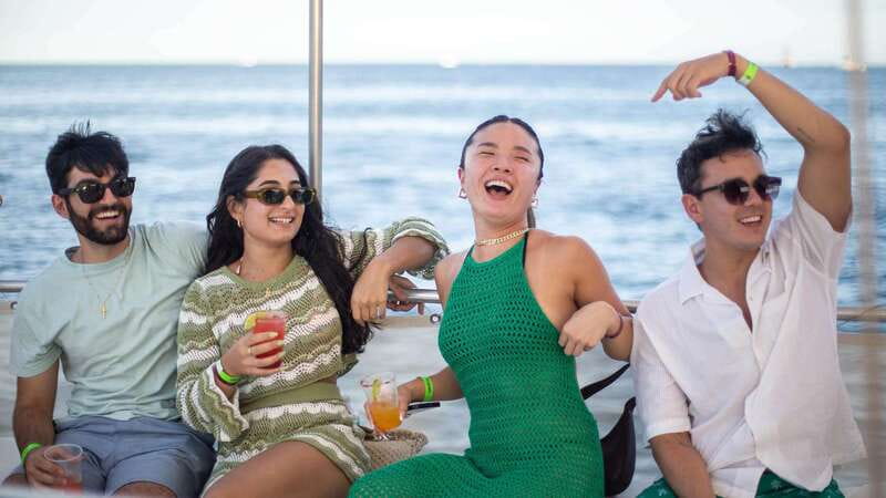 Cabo San Lucas: Sunset Party Cruise with Open Bar - The Pacific crossing and the sunset