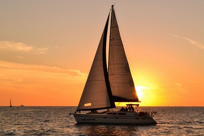 Cabo San Lucas Sunset Sailing Shared Cruise - Motoring past Land’s End and Lover’s Beach