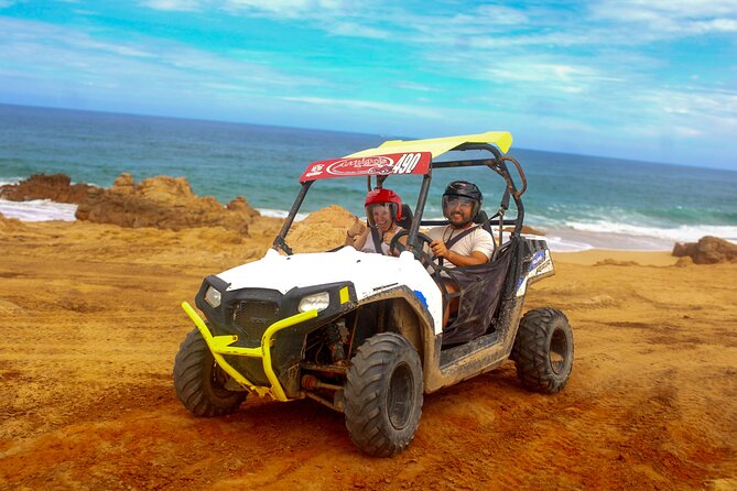 Desert and Beach UTV Adventure with Tequila Tasting - Cactus, volcanic rock, and the dry riverbed