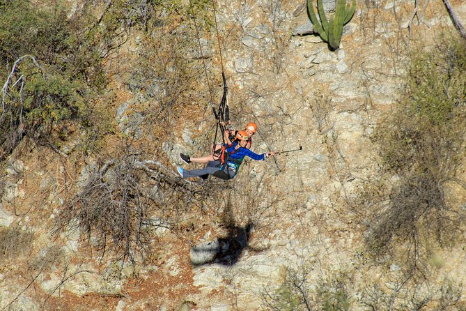 Extreme Swing - Fly from the Glass Bottom Gondola - Standing over the canyon in a glass-bottom gondola