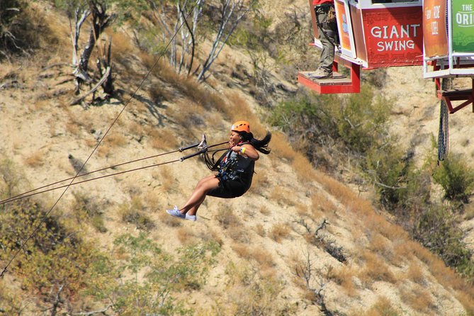 Extreme Swing - Fly from the Glass Bottom Gondola - Safety checks, harnesses, and the launch