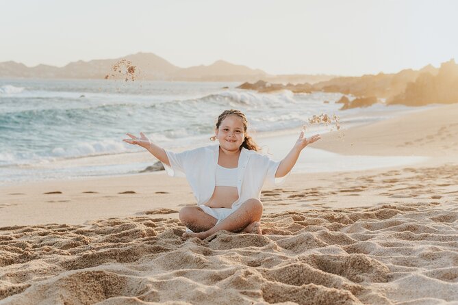 Family photo shoot on beach monuments - A private booking changes the feel of a family session