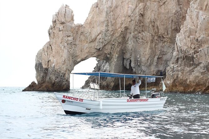 Glass Bottom Boat in Cabo San Lucas, free time in Playa del Amor - El Arco delivers the classic Cabo photo