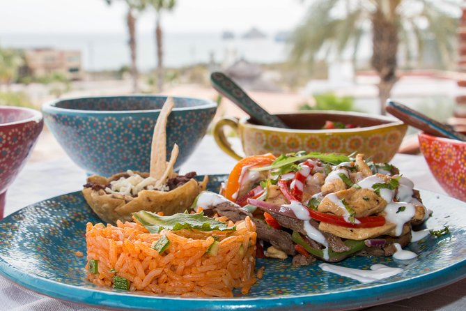 Gourmet Fajitas in your private villa or condo in Cabo or San Jose del Cabo - Caesar salad adds a cool pause