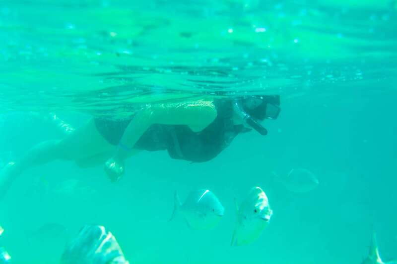 Half Day Guided Snorkel Tour in Los Cabos - Chileno Bay: shallow water and a finger reef
