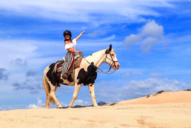 Horseback Riding Beach and Desert Adventure - The safety briefing sets the pace