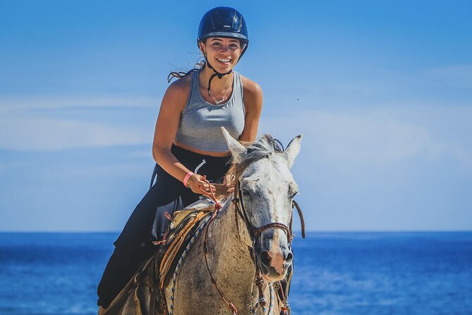 Horseback Riding Beach and Desert in Cabo - Riding through the desert mountains