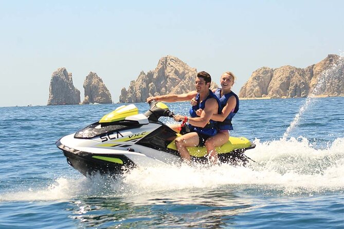 Jetski Ride Activity in El Medano Beach of Mexico - Why the Arch looks better from a WaveRunner