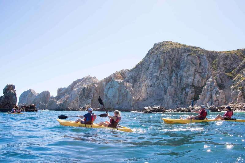 Los Cabos Arch & Playa del Amor Tour by Glass Bottom Kayak - Lover’s Beach and the rougher side of Cabo