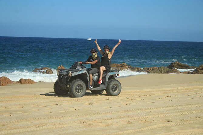 Los Cabos Beach & Desert Tour in Automatic ATV + Tequila Tasting - From Cabo hotels to the Real Baja base