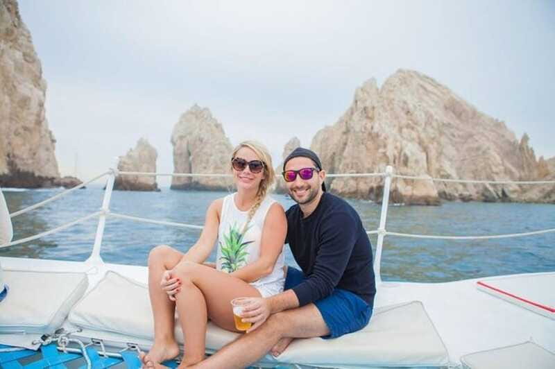 Los Cabos: Catamaran Whale Watching Cruise - A meal, snacks, and an open bar at sea