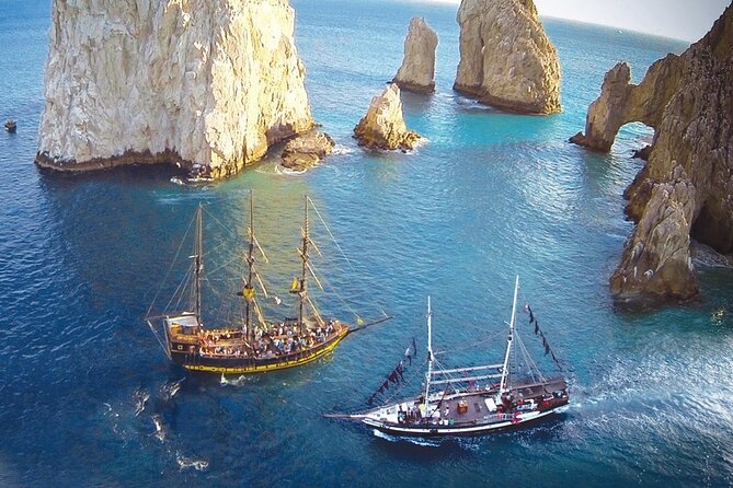 Los Cabos Snorkel & Pirate Ship Fun Adventure with Lunch - Sailing past the marina and Medano Beach