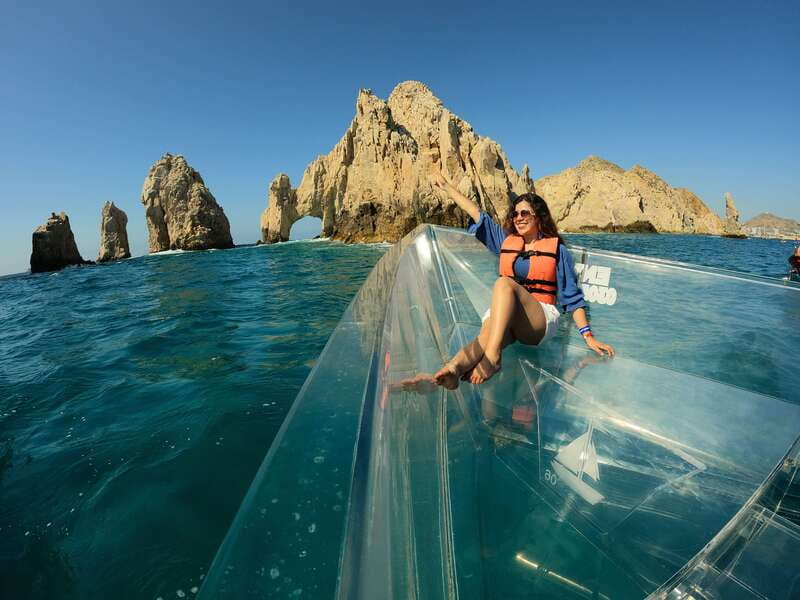 Los Cabos: Transparent Boat Tour with Optional City Tour - A clear view of Cabos most famous shoreline