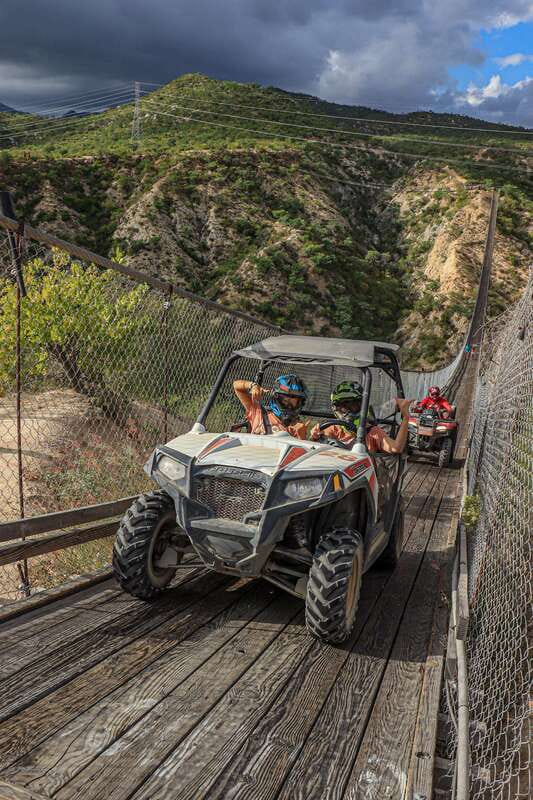 Los Cabos: Ultimate UTVs Adventure, Cross the Wooden Bridge - The wooden bridge crossing