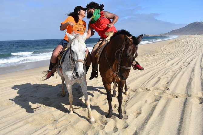 Love is in the air: Private Cabo Beach Sunset Horse Ride W Dinner - Reaching the Pacific at Playa Migrino