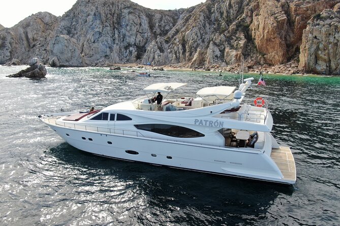 Luxury Yacht Charter in Cabo San Lucas - Ferretti 88ft. - One hour and 15 minutes along the Pacific Coast