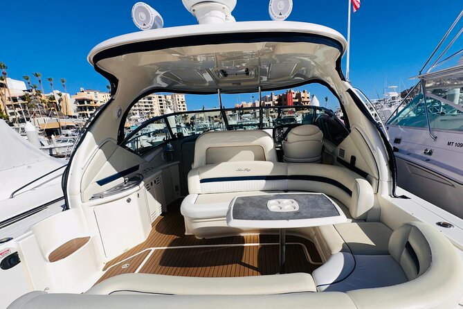 Luxury Yacht Tour in Los Cabos 45FT SeaRay Sundancer - A good fit for celebrations, families, and small groups