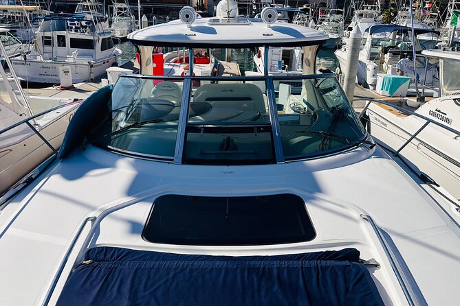 Luxury Yacht Tour in Los Cabos 45FT SeaRay Sundancer - Timing your cruise for sunset and whales