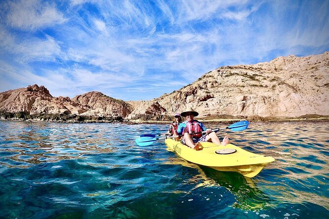 Private Glass bottom Kayak and snorkel at two Bays - Santa María Bay: your first paddle