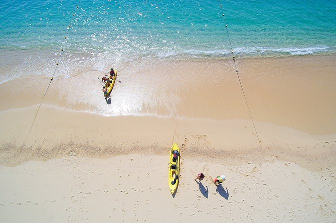 Private Glass bottom Kayak and snorkel at two Bays - Chileno Bay: where snorkeling takes over