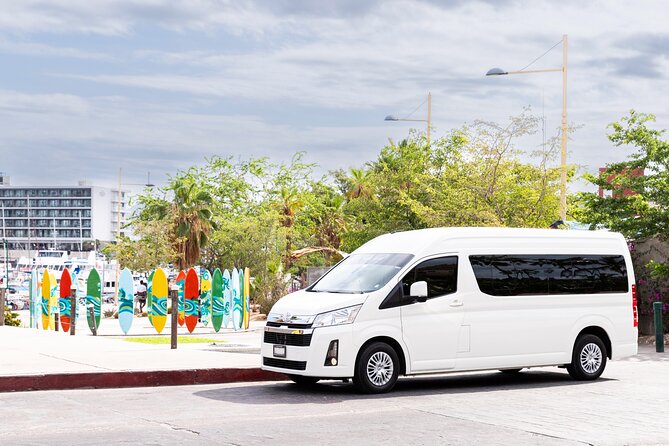 Private VAN Round-Trip from Airport to Cabo San Lucas Pacific - The optional shopping stop and other extras