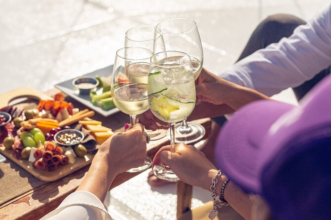Romantic Sailboat Sunset: Live Music, Premium Bar & Dinner -Cabos - Sunset views toward El Arco