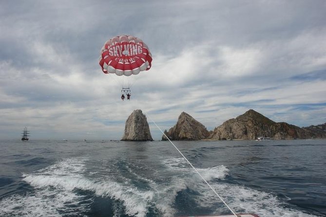 Single or Double Parasailing in Cabo with Views of The Arch - The views from the air