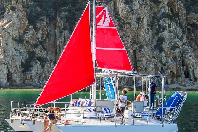 Snorkeling in Cabo San Lucas on 35' Sea Amore Trimaran - Paddle Boards and the Large Water Mat