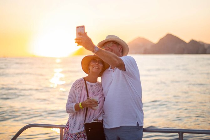 Sunset Cruise in Los Cabos with Jazz and Wine - Pelican Rock, Lovers Beach, and the Arch
