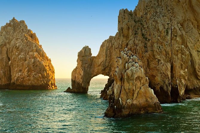 Tour to Arch in the only Clear Boat in Cabo Cruise Hotel PICKUP! - Leaving Cabo Marina for Land’s End