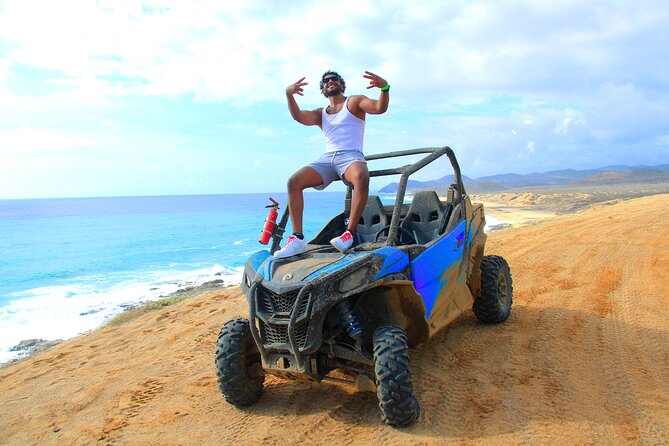 UTV Adventure with Free Camel Ride and Sky Bikes - The camel encounter along the beach