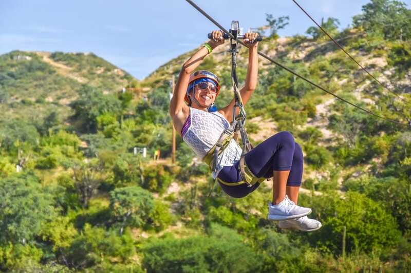 Zip-line outdoor adventure the ultimate experience - Seven lines, a suspension bridge, and rappelling